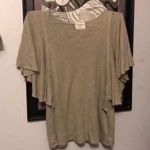 Bat Sleeve Sage Green Shirt